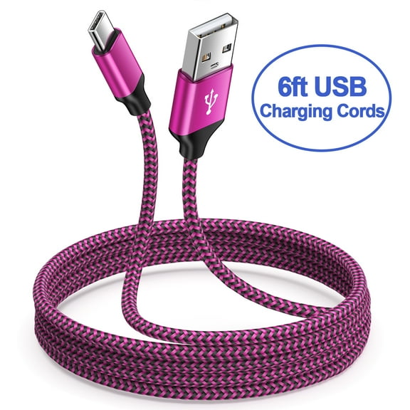 USB C Cables,Type C USB Cables,AILKIN USB Type C to USB a Cable Android Type C Charger Charging Cords USB-C Phone Cables,Rose