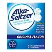 Alka-Seltzer Original Effervescent Pain Reliever Tablets (Pack of 3)