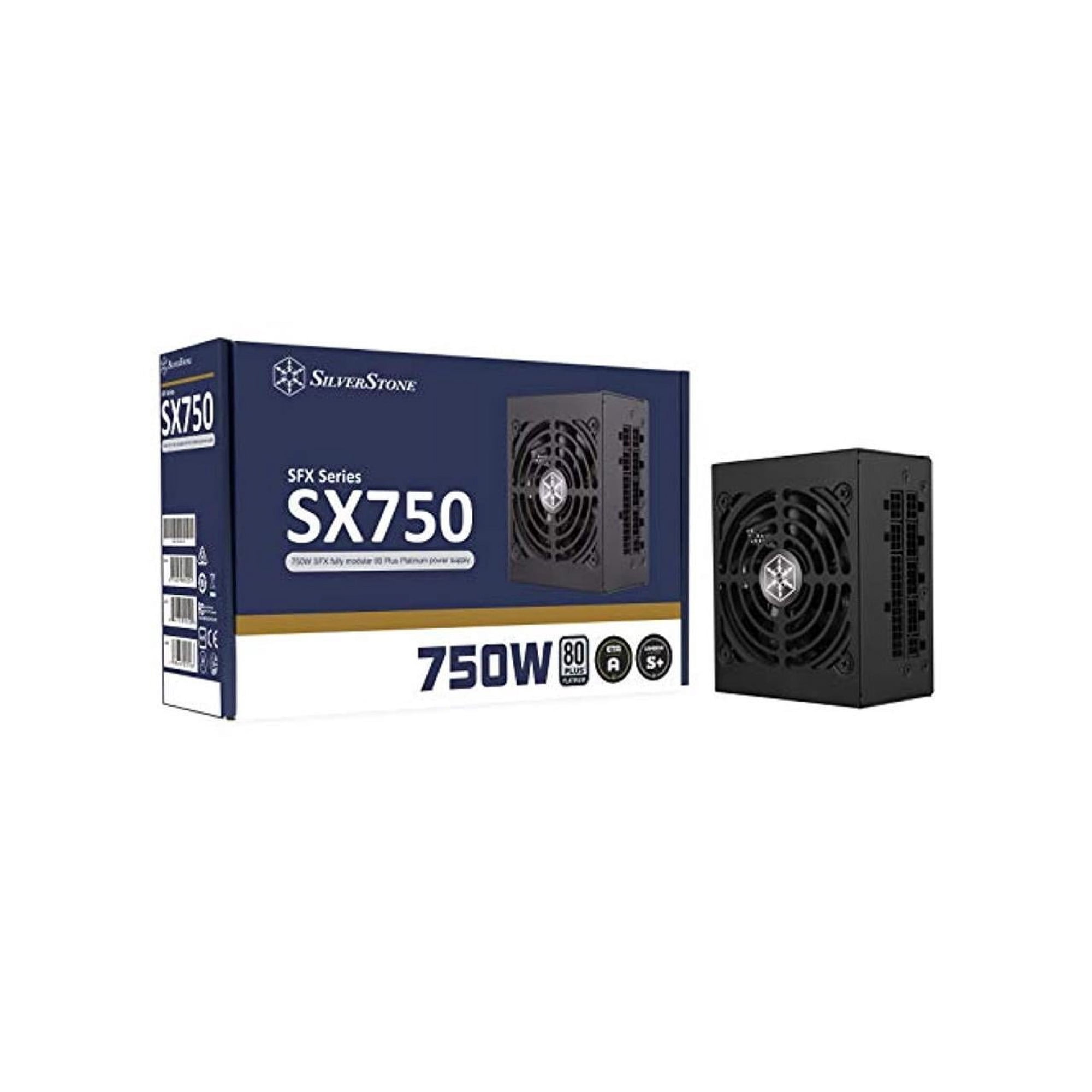 silverstone sx750 platinum, 750w sfx fully modular 80 plus platinum power supply, sst-sx750-pt