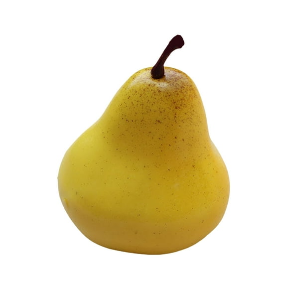 T-HOTLYST Realistic Artificial Pear for Home and Shop Decoration Decorative Simulated Fruit for Kitchen or Dining Room Display