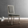 thumbnail image 2 of Modway Indulge Channel Tufted Fabric Dining Chair in Beige, 2 of 9