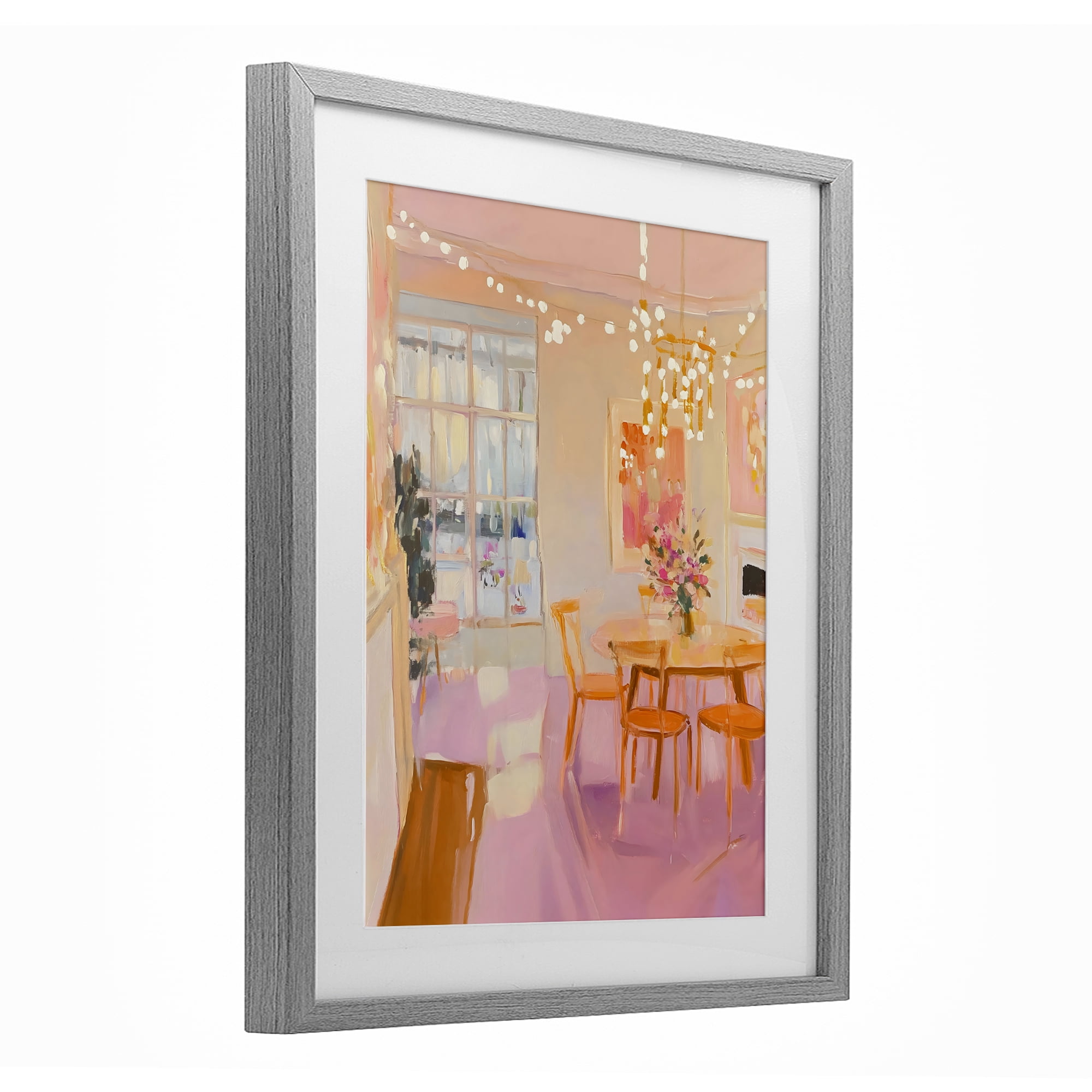 Stupell Industries Warm & Inviting Dining Room Gray Framed Print Under Glass, design by The Prints Vibe
