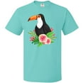 thumbnail image 3 of Inktastic Toucan with Hawaiian Flowers T-Shirt, 3 of 5