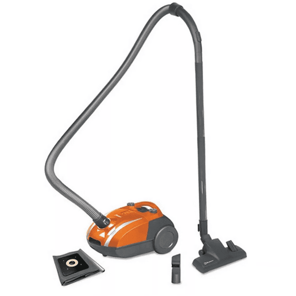 Aspiradora Koblenz Bolsa de Polvo y Filtro Lavables Reusables Cable Retráctil Color Naranja
