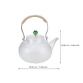 thumbnail image 4 of 1Pc Teapot Glass Steaming Teapot High Temperature Steamed Tea Boiled Teapot Boiling Water Pot Filter Teapot, 4 of 8