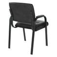 thumbnail image 6 of Guest Chair in Black Faux Leather in Black Finish Frame, 6 of 10