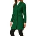 thumbnail image 4 of Abrigo de Invierno Chic INSPIRE para Mujeres con Solapa Muesca y Doble Botonadura XL Verde, 4 of 6