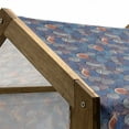 thumbnail image 5 of Fruit Pet House, Half Whole Fig Fruits Ripe Gourmet Vivid Mediterranean Region Art, Outdoor & Indoor Portable Dog Kennel with Pillow and Cover, 5 Sizes, Blue Purple Grey, by Ambesonne, 5 of 5