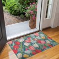 thumbnail image 2 of Pioneer Flower Floral Print Pattern Door Rugs,Washable Non Slip Door Mats Indoor,Decorative Door Mats,Entry Mat Indoor for Entrance,Bedroom,Kitchen,Bathroom,17"x30", 2 of 6