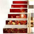 thumbnail image 1 of Pegatinas navideñas para escaleras, autoadhesivas, de PVC, con diseño de bolas navideñas, para pared, 1 of 1