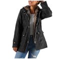 thumbnail image 2 of Puntoco, chaqueta de manga larga de Color sólido para otoño e invierno para mujer, abrigo grueso con capucha, abrigo acolchado, liquidación Puntoco Puntoco-1683, 2 of 6