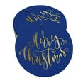thumbnail image 1 of Inkdotpot 50 Pack Merry Christmas Favor Paper Tags Craft Real Gold Foil Hang Tags, 1 of 6