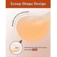 thumbnail image 4 of PHODIL Adhesive Strapless Bra 2 Pairs Invisible Push Up Sticky Bra Backless Silicone Bras Washable for Large Breast, 4 of 5
