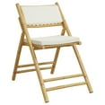 thumbnail image 6 of vidaXL Folding Bistro Chairs with Cushions Armchair Outdoor Furniture Bamboo, 6 of 35