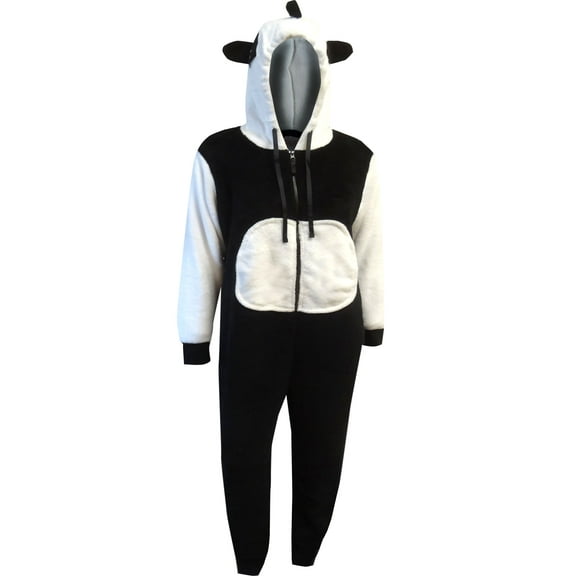 Totally Pink! Womens Panda Bear One Piece Plush Pajama (Large)