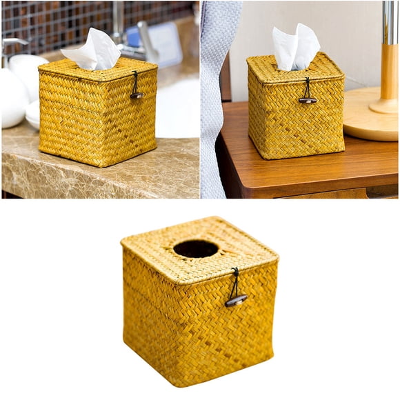 KAKOWELY Caja Para Guardar Pañuelos Bambú Para Uso En Hogar Oficina Tienda O Vehículo