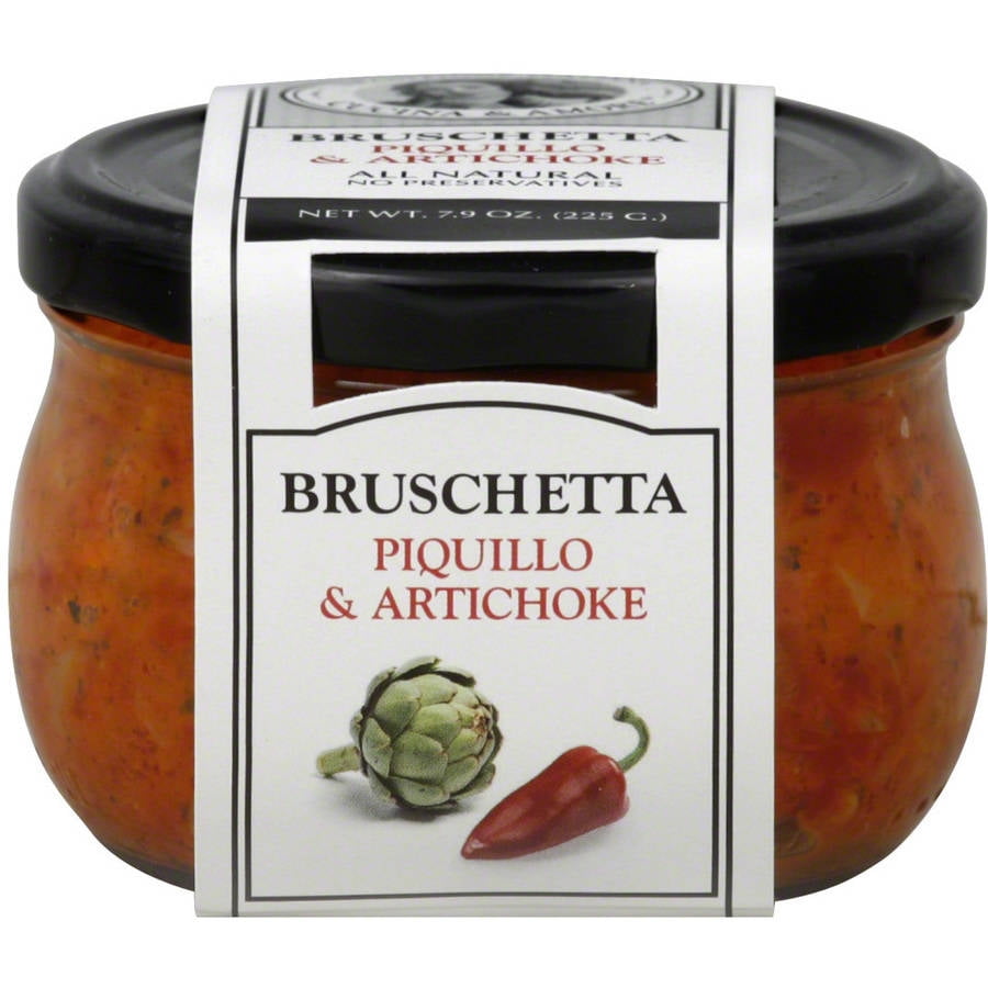 Cucina & Amore Piquillo & Artichoke Bruschetta, 7.9 oz, (Pack of 6) by