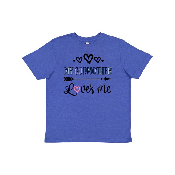 Inktastic My Godmother Loves Me Godchild Youth T-Shirt