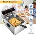 thumbnail image 4 of Gymax Friteuse 1700W Électrique Commercial Table Restaurant Friture W / Panier Scoop, 4 of 10