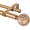 Wood Grain, variant on 1 Inch Wood Double Curtain Rods for Windows 66 to 120 Inches (5.5-10 Feet), Heavy Duty Drapery Rod with Wood Grain Leaf Pattern Finials, Iron Material