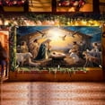 thumbnail image 4 of Banderín navideño para garaje y hogar | Crea un ambiente cálido y acogedor | Reunión familiar | Decoración festiva | 400 x 180 cm | Material de poliéster, 4 of 7