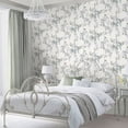 thumbnail image 2 of Laura Ashley Mirabelle Pale Seaspray Wallpaper, 2 of 4