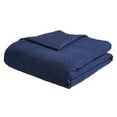 thumbnail image 2 of HomeTrends Navy Clipped Jacquard 3 Piece Duvet Cover Set, 2 of 4