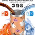 thumbnail image 3 of Halloween Tumbler 30oz with Lid and Straw, Skull Bat Pumpkin Cup, Insulated Leak-Proof Coffee Travel Mug with Handle for Spooky Witchy Gifts Women Men, 3 of 7