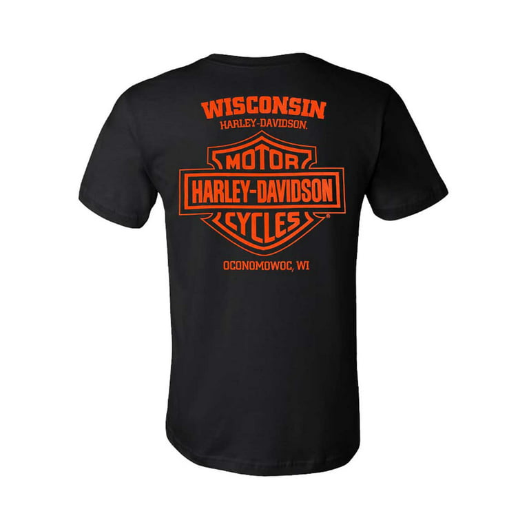 Harley-Davidson Men's Varsity B&S Short Sleeve Crew-Neck T-Shirt - Black  (XL), Harley Davidson