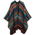 thumbnail image 5 of YooGuoGuo Knit Tassel Shawl Wraps for Women Fashion Open Front Blanket Travel Scarf Winter Warm Poncho Capes Ethnic Cardigan Coat, 5 of 5