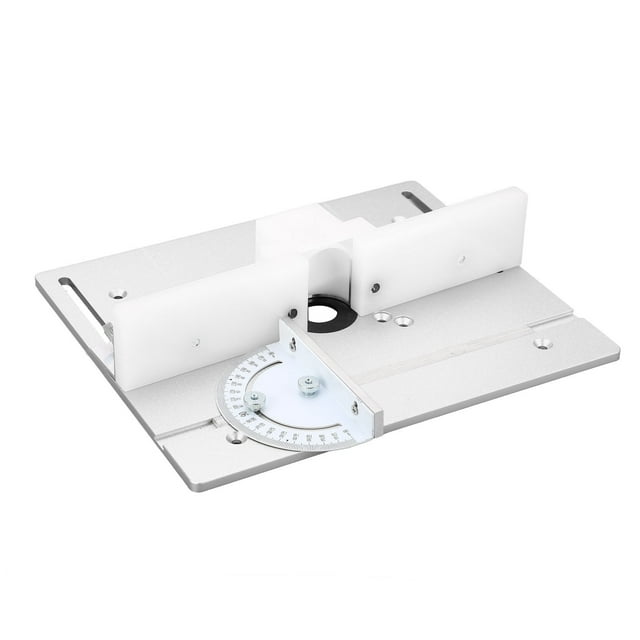 Router Table Insert Plate, Metal Router Flip Board Aluminum Woodworking Insert Base Plate Router Insert Plate Router Flip Plate with Angle Plate for Router Table Saw