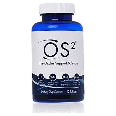 OS2 Ocular Support Solution 90 softgels- Eye Vitamin Formula AREDS2 Ingredients with Omega 3, Lutein, Meso Zeaxanthin and Other antioxidants, to Support Macular Health, Dry Eye, Night Vision
