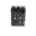 thumbnail image 1 of Injueey 24 Uds 3cm bolas navideñas para colgar adornos de plástico adornos para árbol navideño de Multi-Color de Kits de decoración para fiestas Negro Injueey JJ9150-03B, 1 of 1