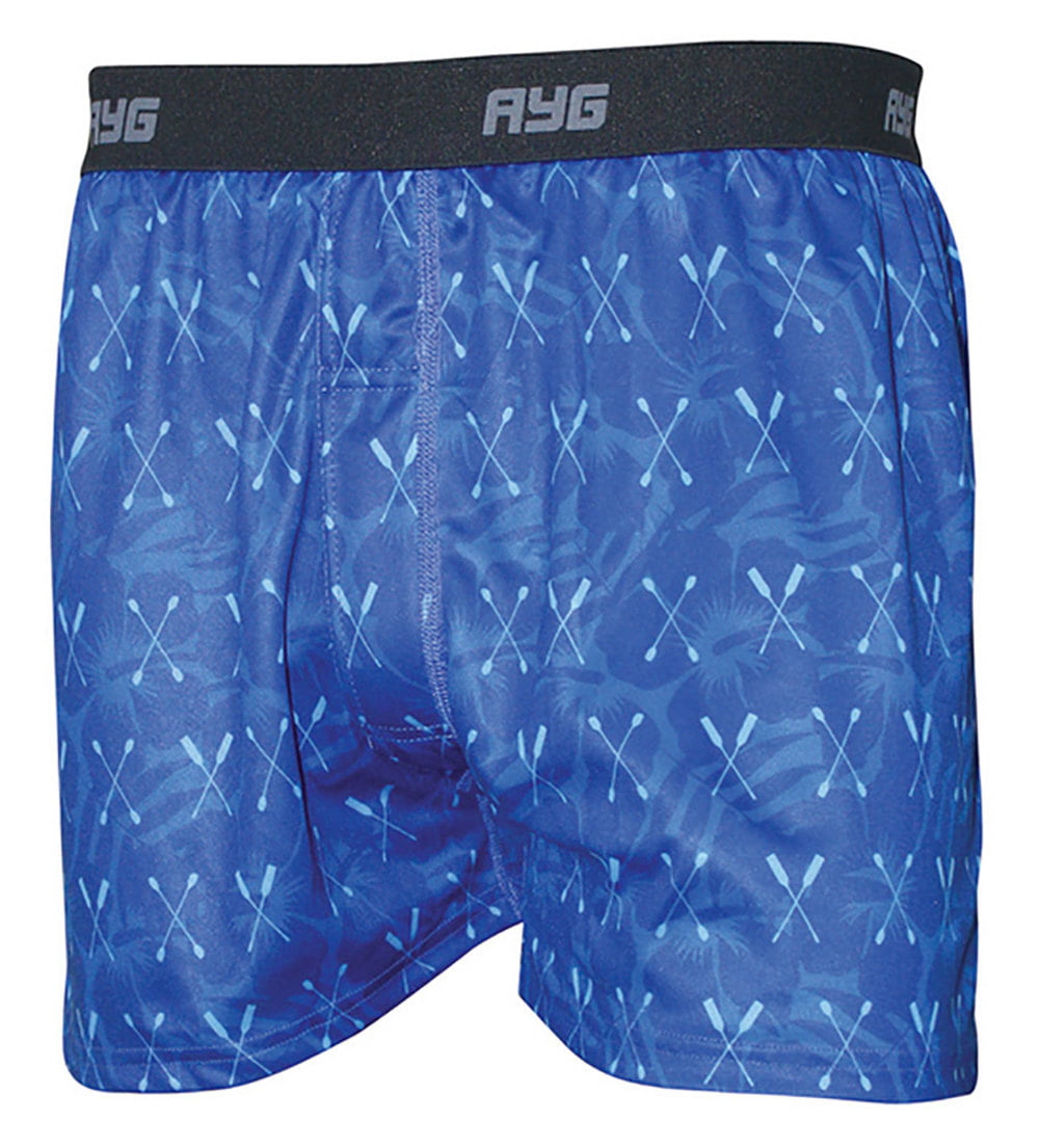 AYG Men Performance Tech Silk Print Boxer Shorts S 6E US - Walmart.com