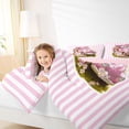 thumbnail image 3 of Erosebridal Cartoon Pink Car Twin Comforter Sets,Happy Easter Eggs Modern Geometric Lines Bedding Set For Kids Girls ,Reversible Pink 2-Piece, 3 of 7