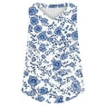 thumbnail image 6 of GaThRRgYP Women's Sleeveless Cut-Out Top,2025 Women's Spring and Summer New Tank Neck Print Casual Fashion Top Purple M, 6 of 7