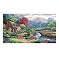 thumbnail image 3 of Kit de de Patrones Preimpresos de Paisaje de Granja Artesanía Bricolaje regalos para boda de Navidad 14CT 54x33, 3 of 9