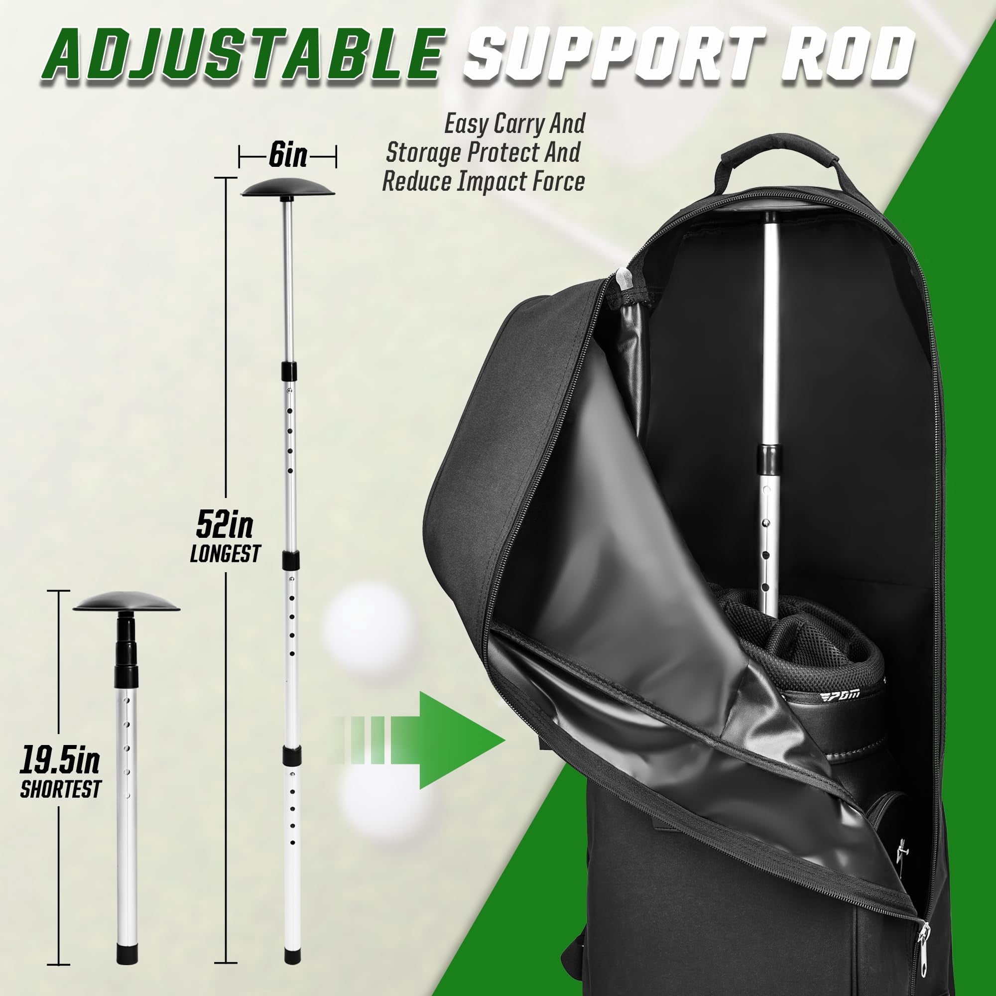 Golf Travel Bags For Airlines - 900d Heavy Duty Tear-resistant Oxford  Lightweight Foldable Design & Detachable Shoulder Strap Club Case Budget Friendly Traveling Gear Covers