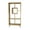 Light Brown Bookcase 5 Cubby Solid Geometric Rectangle 35" x 14" x 70", variant on DecMode 59" x 31" Light Brown Wooden 2 Door and 3 Drawer Sideboard with Black Tapered Legs, 1-Piece