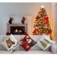 thumbnail image 2 of Christmas Pillow Covers 18x18 Set of 4 for Christmas Decorations Gnomes Snowman Merry Christmas Tree Farmhouse Pillow Cover Cases Slipcovers for Couch Sofa, 2 of 5