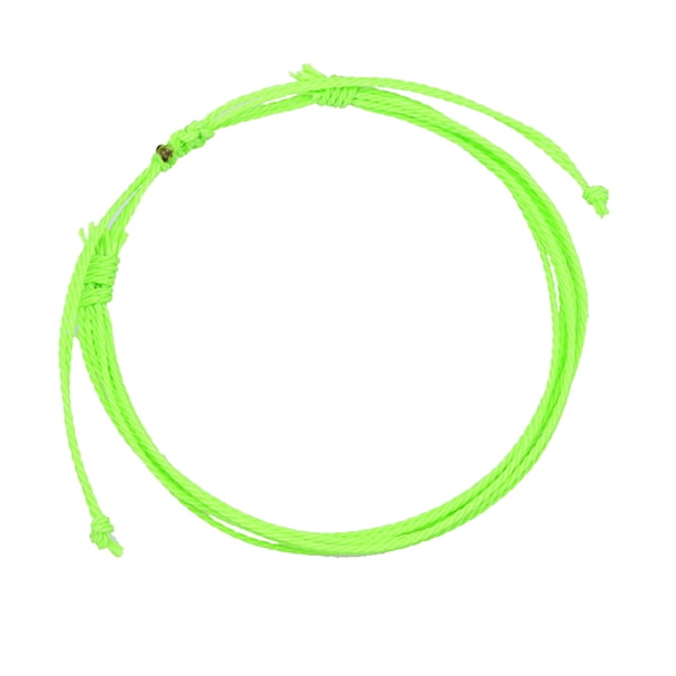 Qarigey trenzada de cordón de cera, joyería estética Multicolor ajustable, pulseras bohemias enceradas, cuerda de mano, playa Universal para Ropa, zapatos y accesorios Miscelánea Pasto verde Qarigey AP010276-13