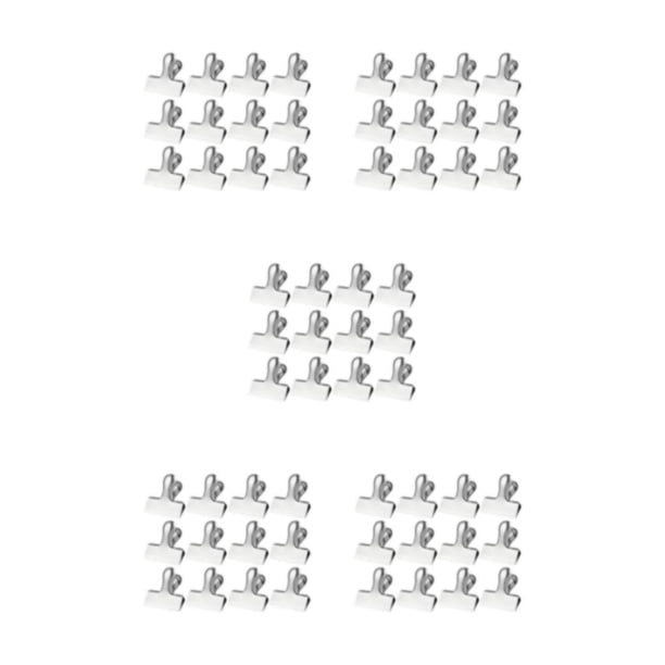 Bearachild Clips para bolsas de acero inoxidable, fáciles de usar, para conservar la frescura de los aperitivos, Clips para bolsas con virutas de Type2 NO2