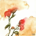 thumbnail image 3 of Bijou, Andrea 15x15 Black Modern Framed Museum Art Print Titled - Watercolor Floral Yellow and Red II, 3 of 5
