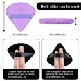 thumbnail image 2 of 12 Pieces Powder Puff Face Triangle Makeup Puff for Loose Powder Soft Body Cosmetic Foundation Sponge Mineral Powder Wet Dry Makeup Tool (Black, Purpl, 2 of 4
