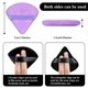 thumbnail image 2 of 12 Pieces Powder Puff Face Triangle Makeup Puff for Loose Powder Soft Body Cosmetic Foundation Sponge Mineral Powder Wet Dry Makeup Tool (Black, Purpl, 2 of 4