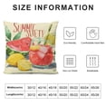 thumbnail image 5 of Orinice Happy Sweet Summer Time Watermelon Gnome Decorative Throw Pillow Cover  Lemon Watercolor Porch Outdoor Home Decor, Lemonade Seasonal Holiday Farmhouse Sofa Couch Cushion Case 24x24in, 5 of 5