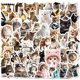 thumbnail image 2 of Paquete de pegatinas con forma de gracioso gato, 50 unidades, memes con disfraz para manualidades, 2 of 2