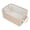 Beige, variant on Unique Bargains Storage Bin with Handles for Closet Organizers Blue 14.2"x10.2"x6.3"