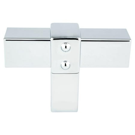 2 in. Rivet Rebel T-Shape Cabinet Knob, Polished Chrome