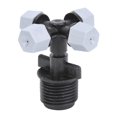 thumbnail image 4 of 10Pcs 4-Outlet Pulvérisation Sprinkler, Tête de Pulvérisation de Brumisation, Buse 4-Outlet, pour Jardinage Arrosage Humidification Serre Refroidissement, 4 of 8